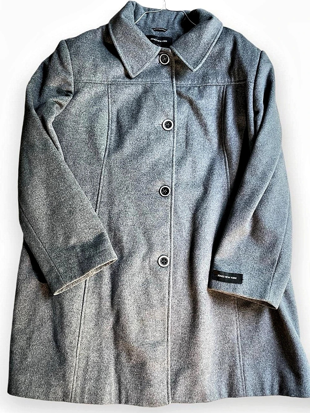 Jones New York Gray Wool Blend Coat Size 22W
